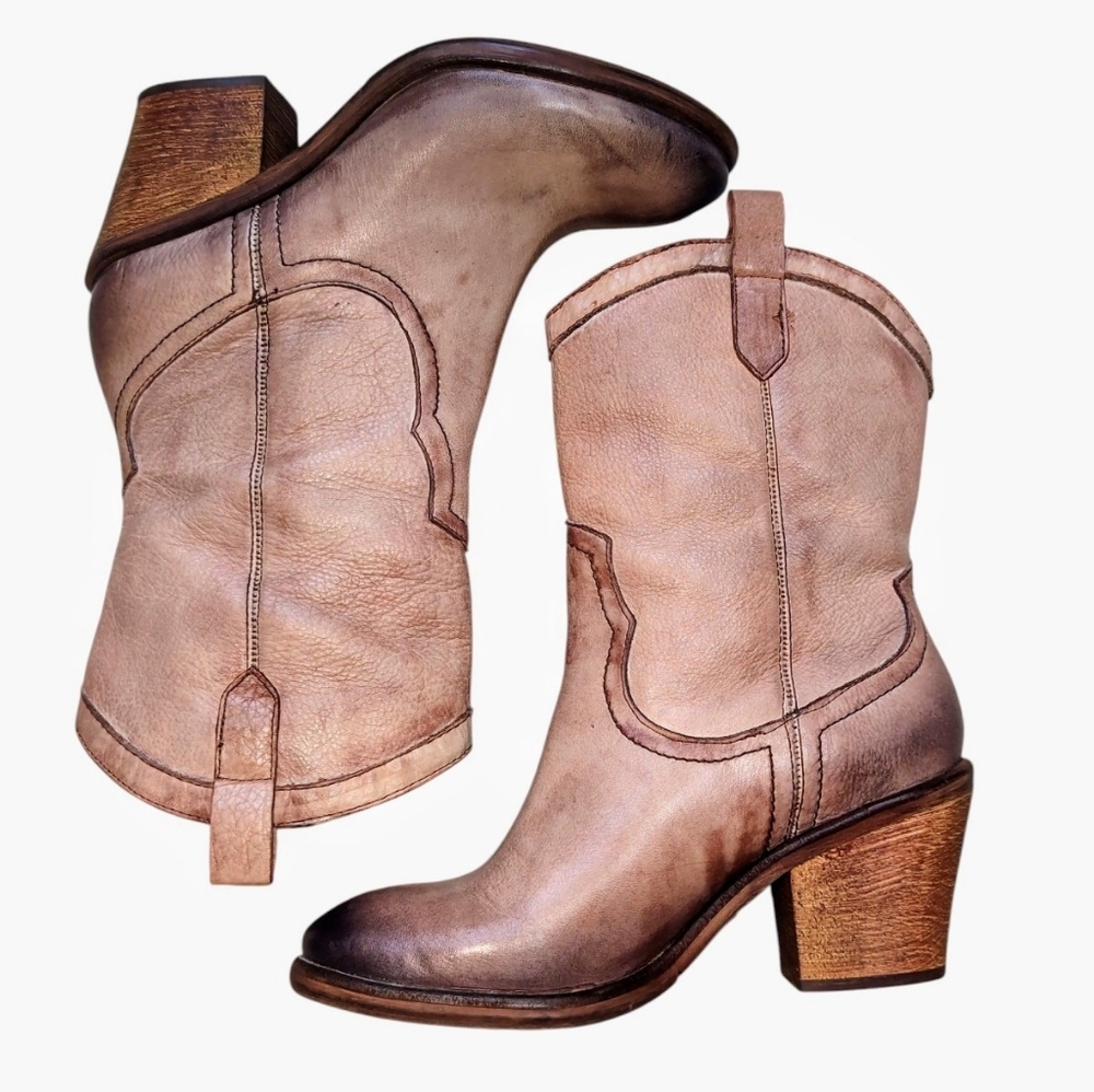 EUC Sam Edelman Nile Tan Leather Ankle Boots